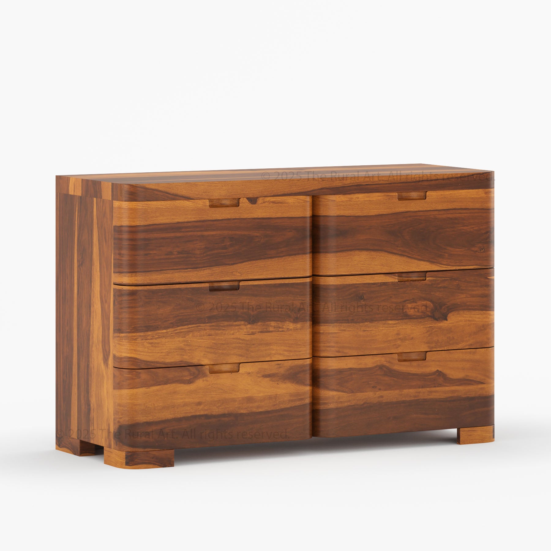 Beverly 6-Drawer Dresser | Solid Wood with Rounded Corners