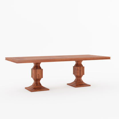 Carlsbad Double Pedestal Solid Wood Dining Table