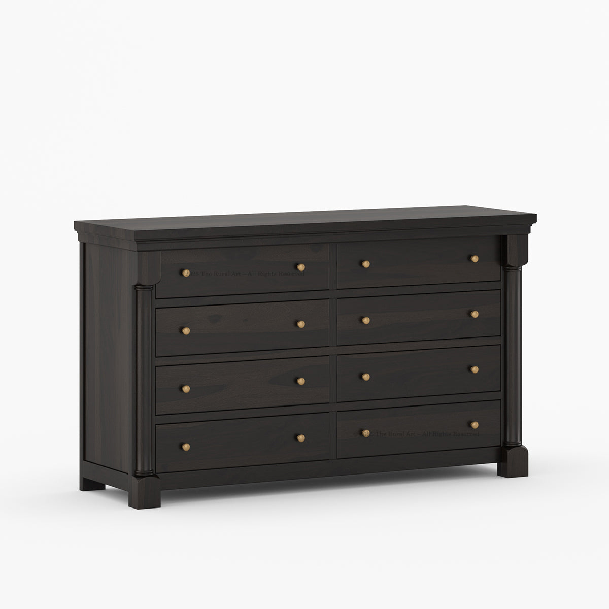 Verona Estate Solid Wood Dresser with 8-Drawer Storage Chest