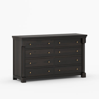 Verona Estate Solid Wood Dresser with 8-Drawer Storage Chest