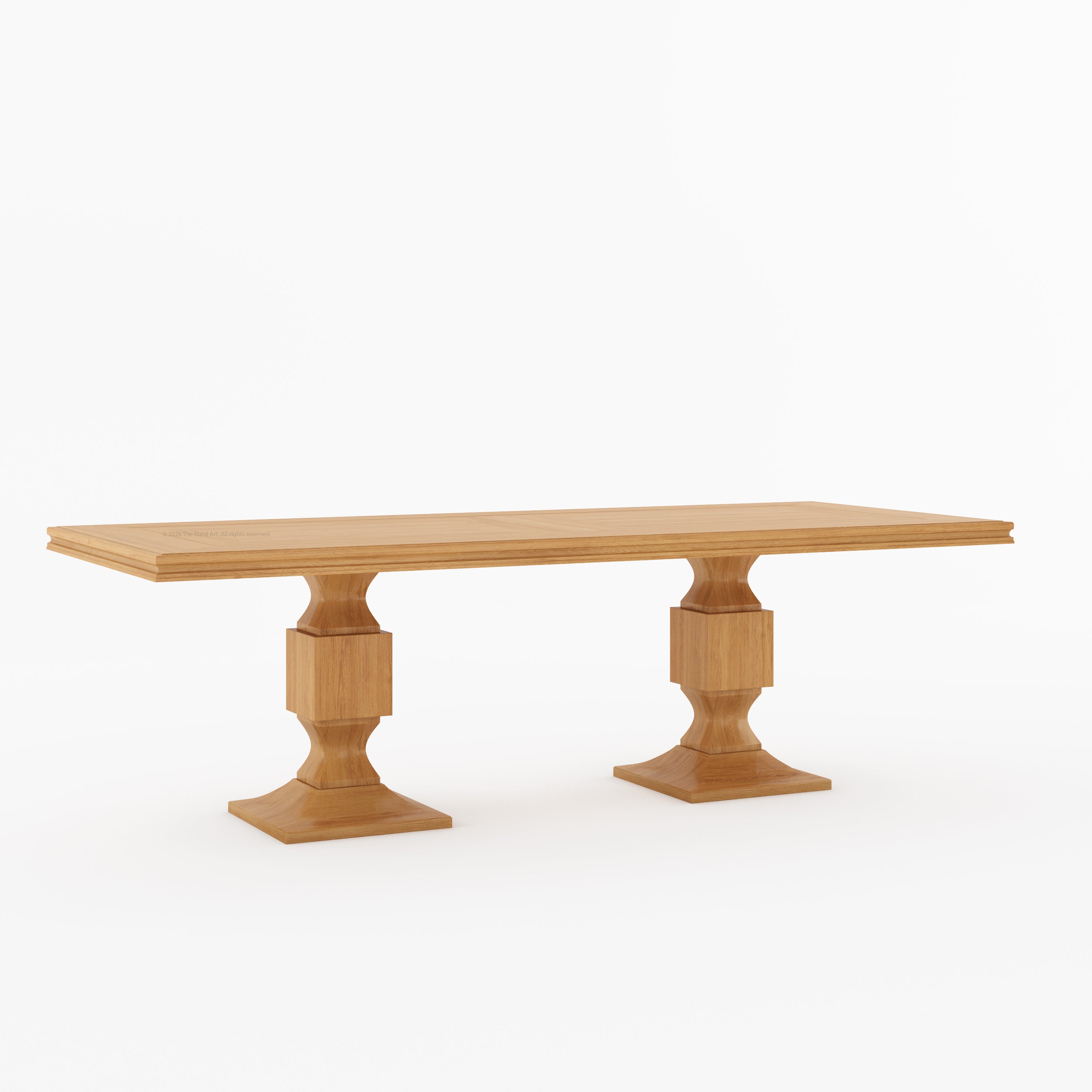 Carlsbad Double Pedestal Solid Wood Dining Table