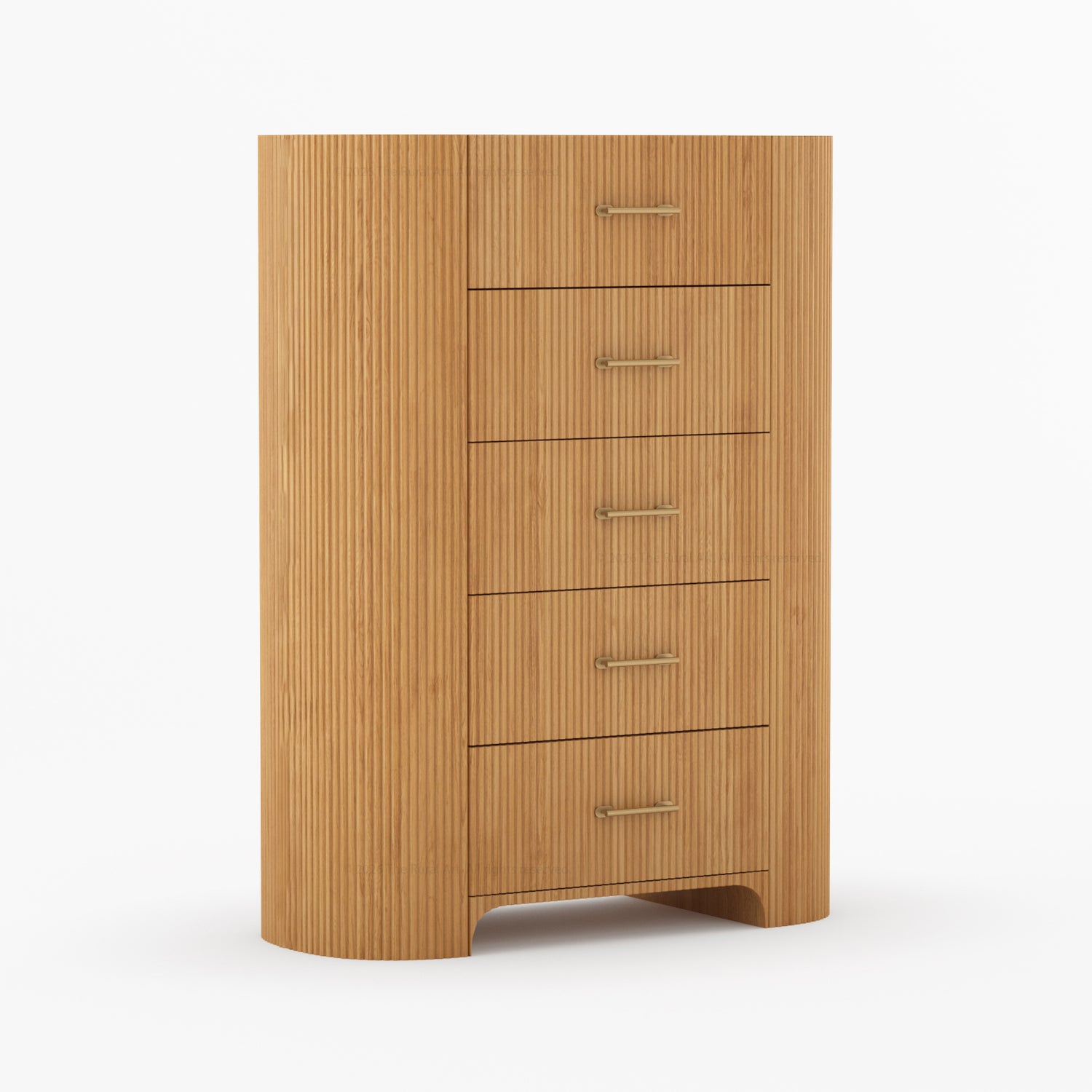 Bartow Fluted Solid Wood Dresser – 5, 6, 7 &amp; 9 Drawer Storage Chest