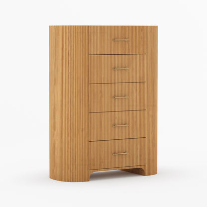 Bartow Fluted Solid Wood Dresser – 5, 6, 7 &amp; 9 Drawer Storage Chest