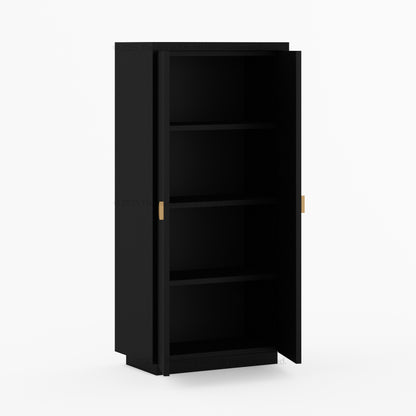 Kingston Solid Wood Armoire with Brass Handles