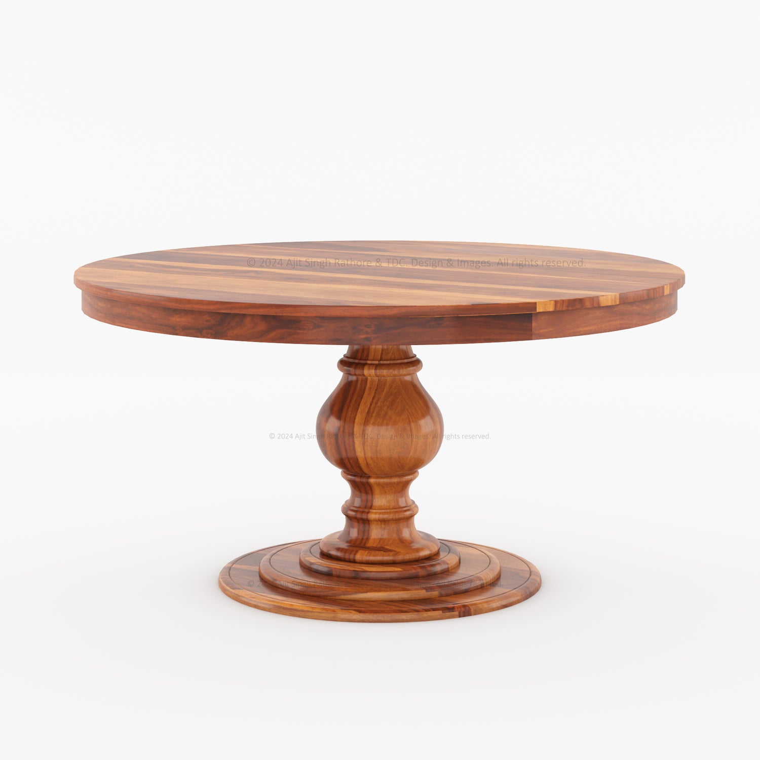 Clanton Solid Wood Round Dining Table and Chair Set