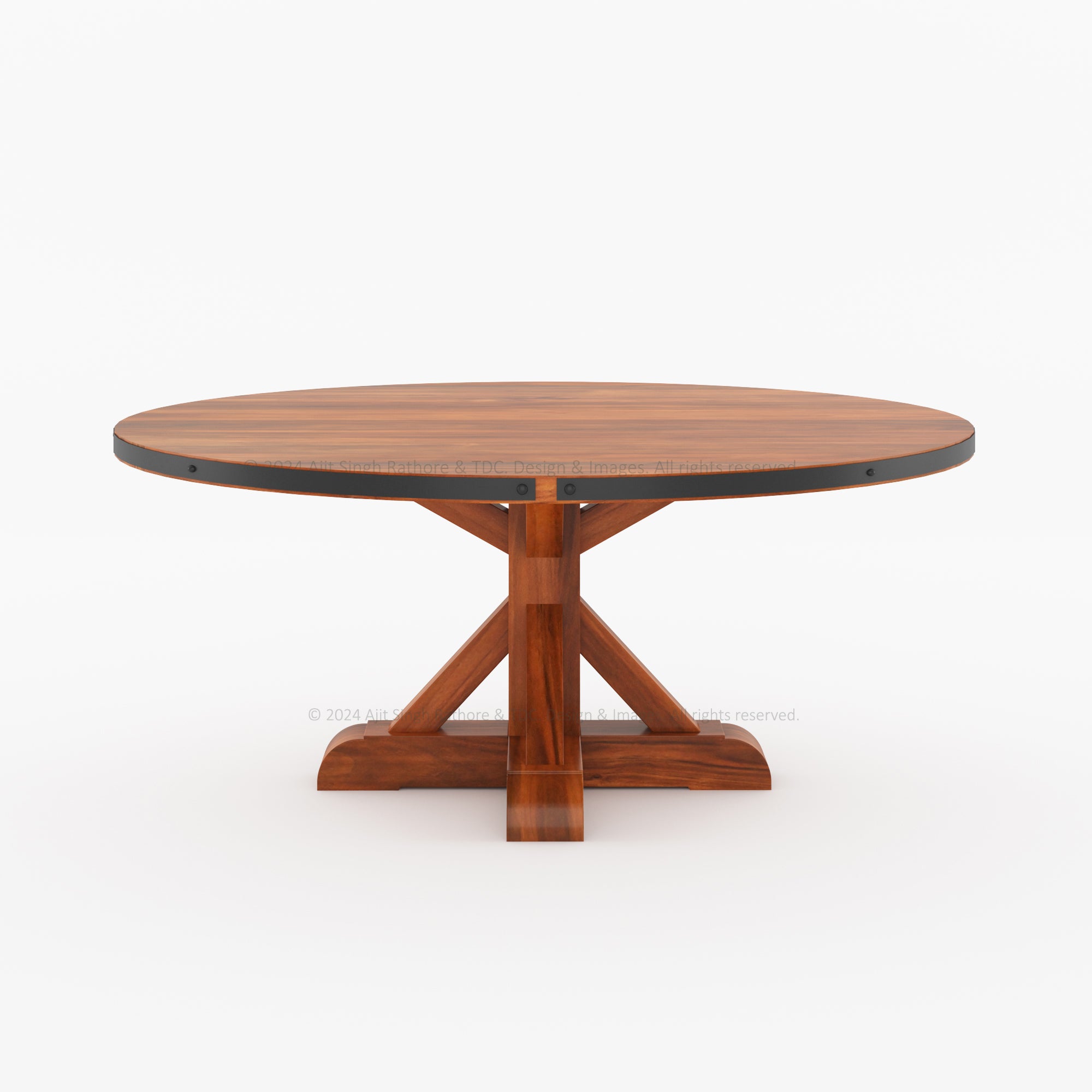 Troy Solid Wood Dining Table