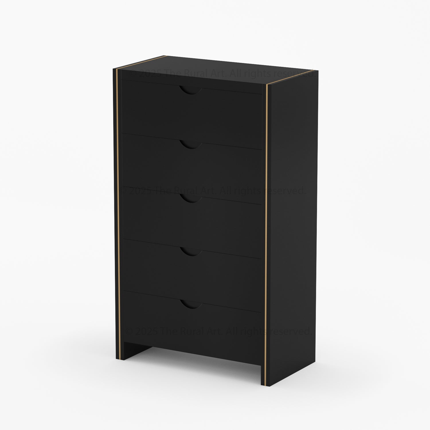 Branson Solid Wood Bedroom Collection with Brass Inlay Detailing