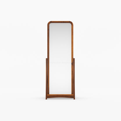 Garland Solid Wood Full-Length Freestanding Dressing Mirror with Rounded Frame