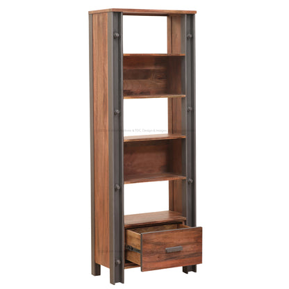 Montclair Solid Wood Industrial Charm Bookshelf