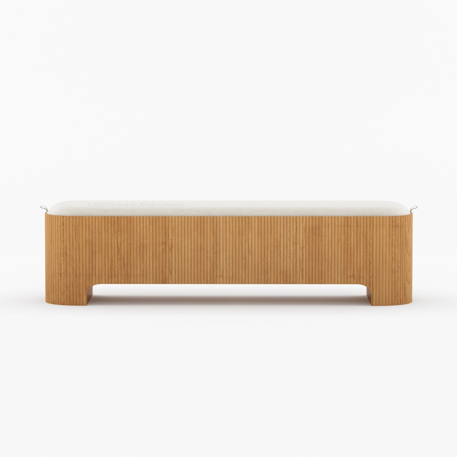 Bartow Modern Solid Wood Bedroom Set with Fluted Detailing