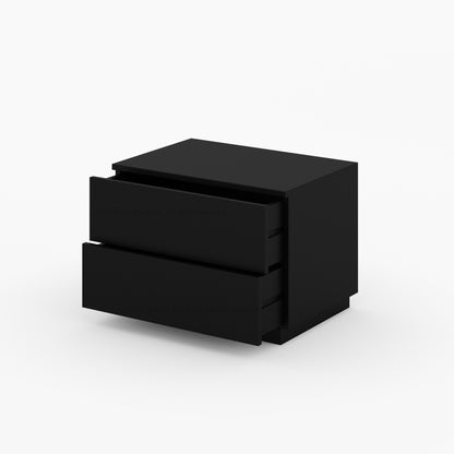 Kingston Solid Wood Nightstand Modern Minimalist Bedside Table