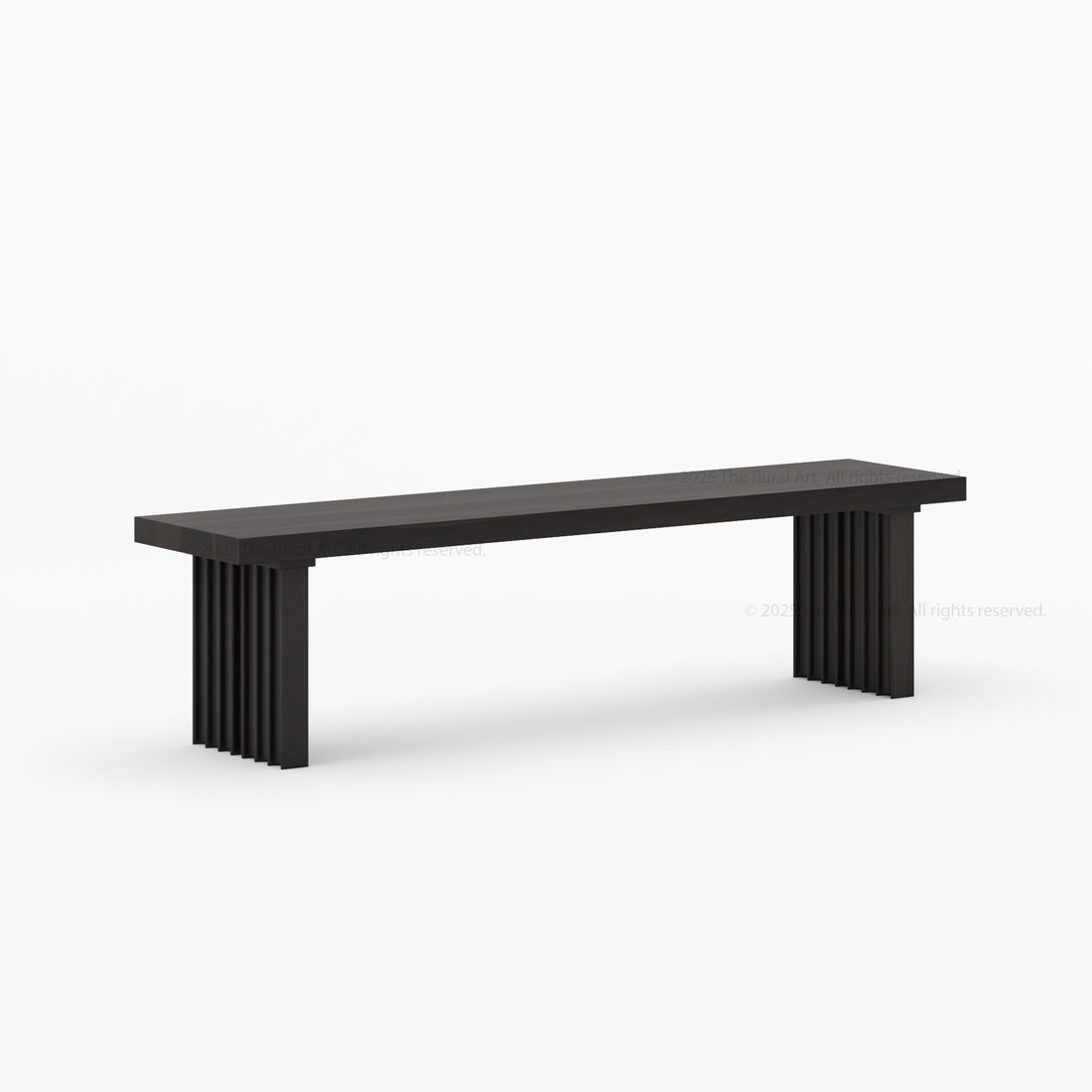 Montecito Fluted Backless Dining Bench