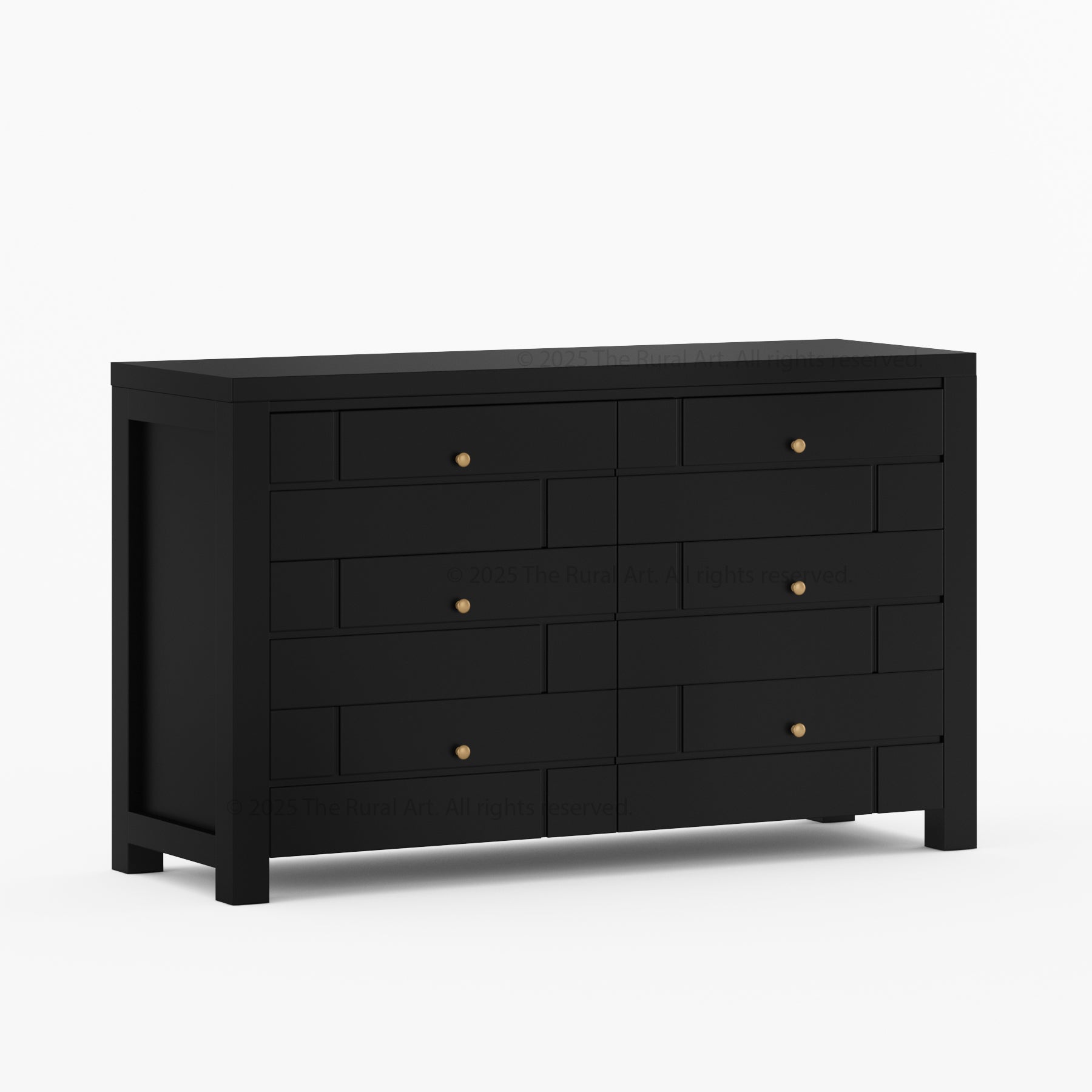 Princeton Solid Wood Dresser with Geometric Detailing