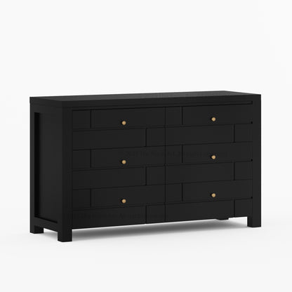 Princeton Solid Wood Dresser with Geometric Detailing