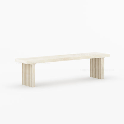 Montecito Fluted Backless Dining Bench