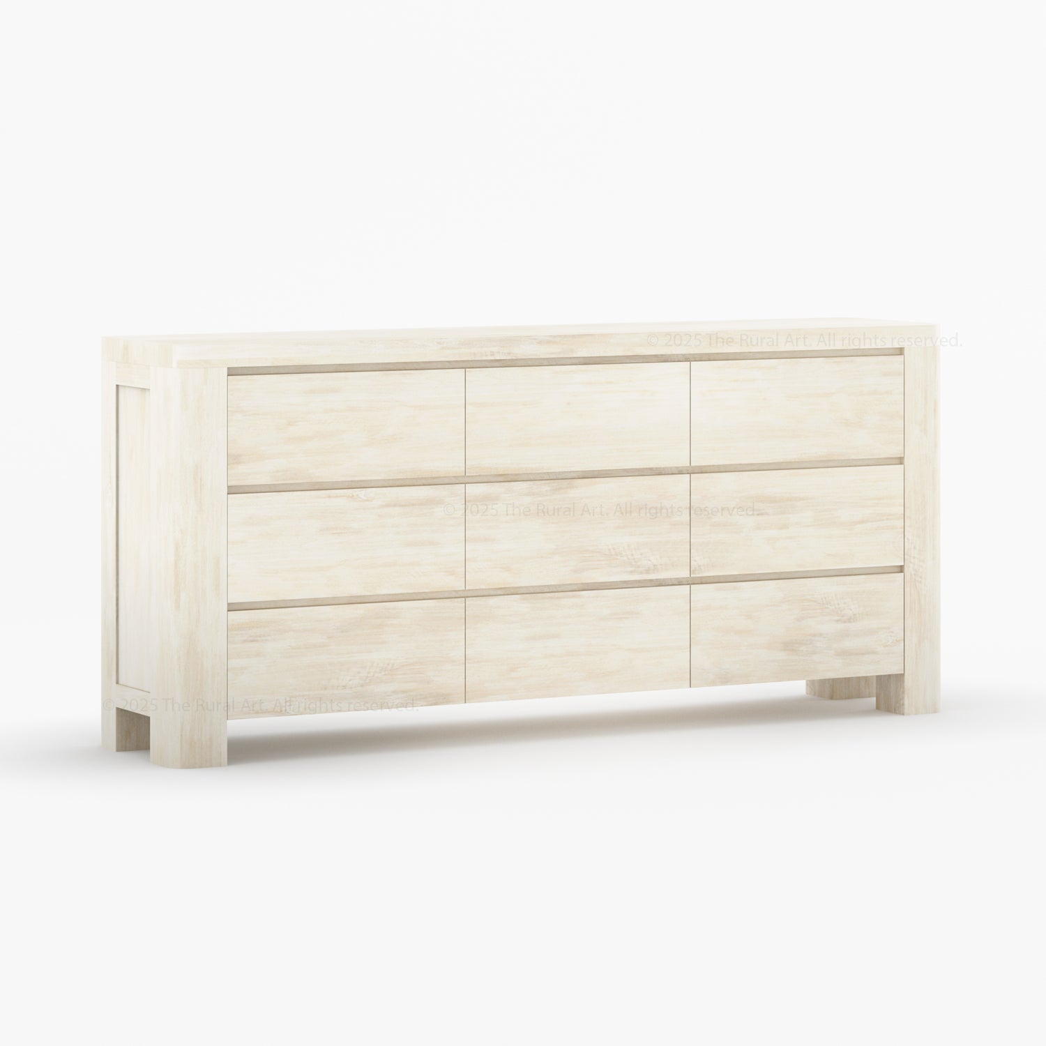 Levittown Solid Wood 6-Drawer Dresser Storage Chest