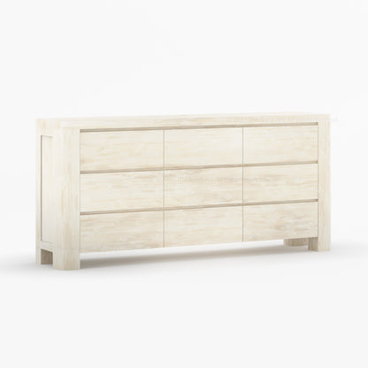 Levittown Solid Wood 6-Drawer Dresser Storage Chest