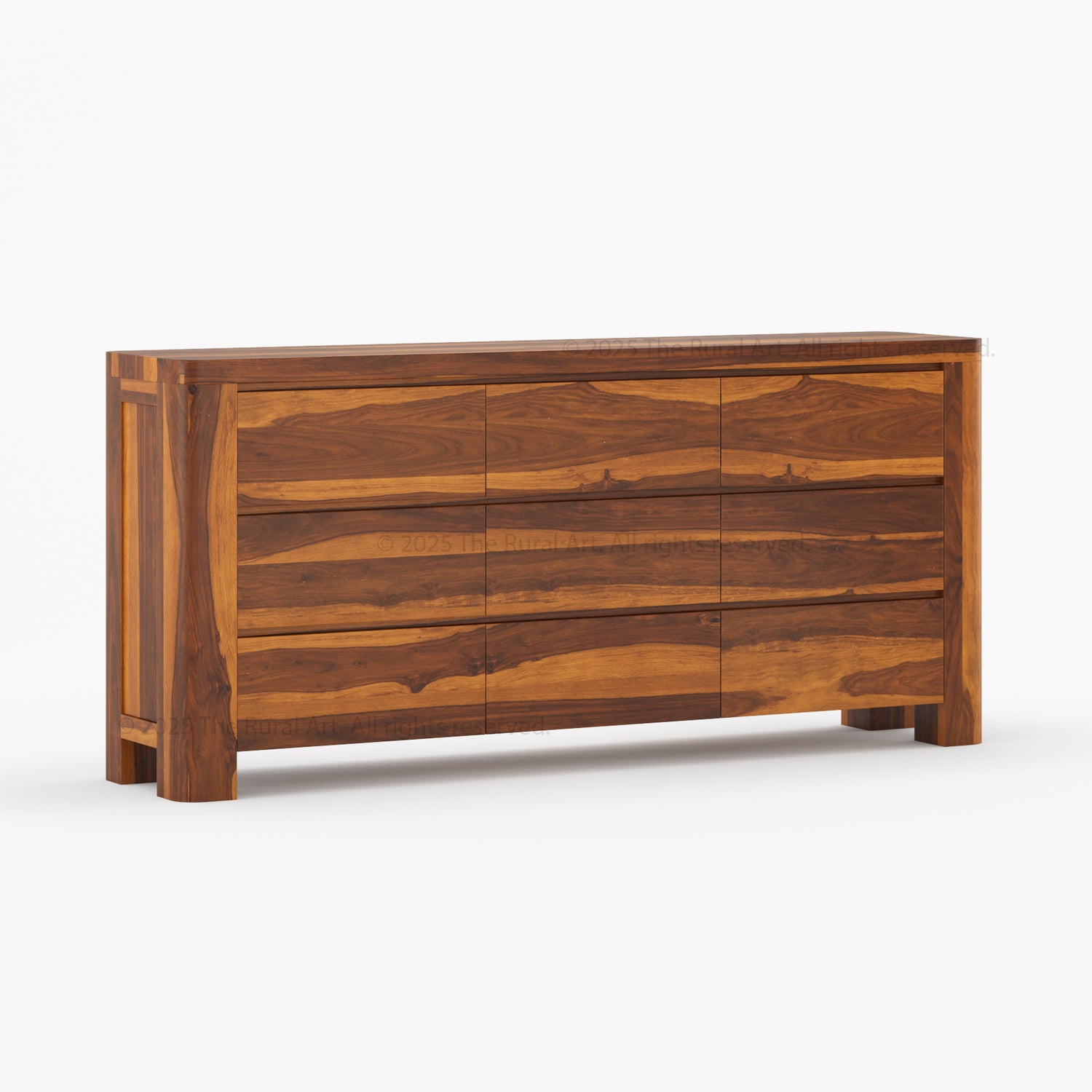 Levittown Solid Wood 6-Drawer Dresser Storage Chest