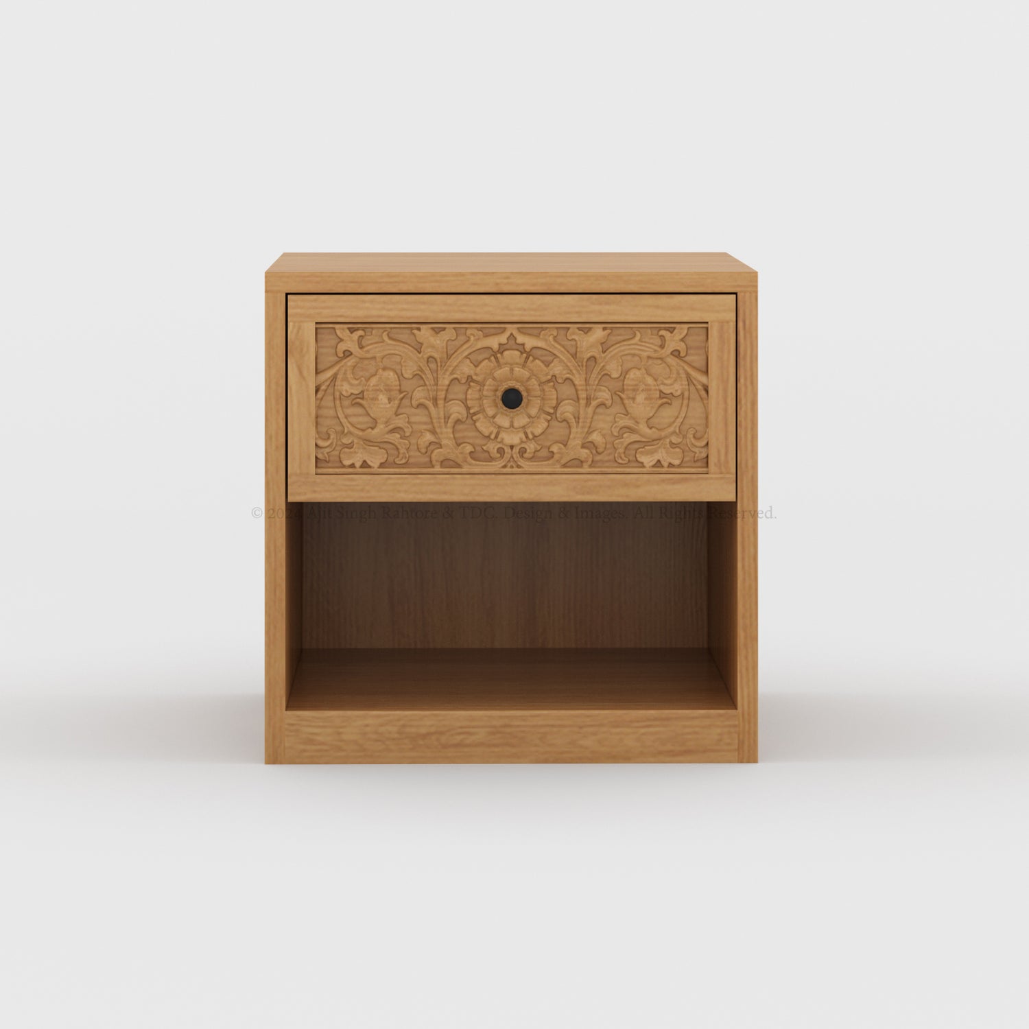 Elizabeth Teak Wood Night Stand