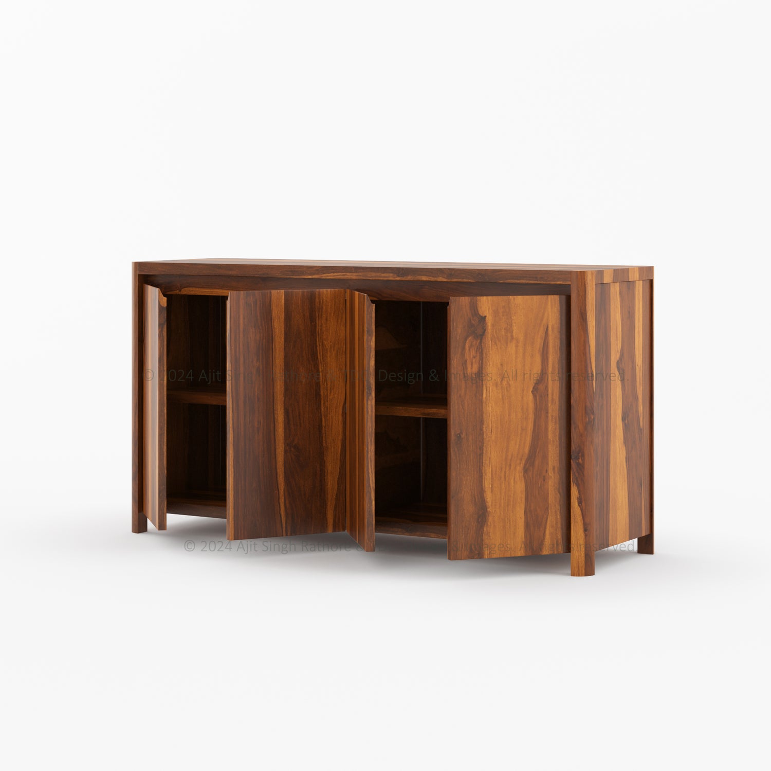 Florence Minimalist Solid Wood Sideboard