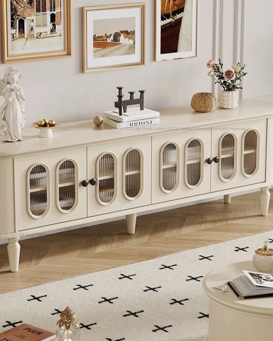 Juneau Arched Panel Tv Media Console