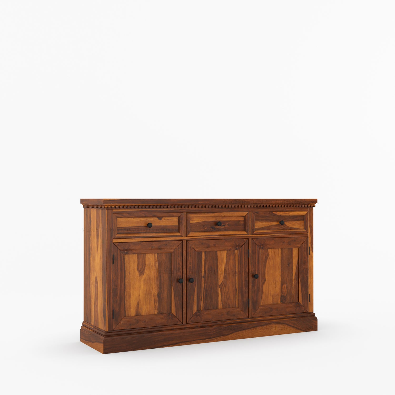 Crossett Solid Wood Sideboard Buffet in Weathered Drift Finish