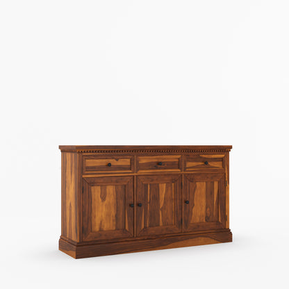 Crossett Solid Wood Sideboard Buffet in Weathered Drift Finish