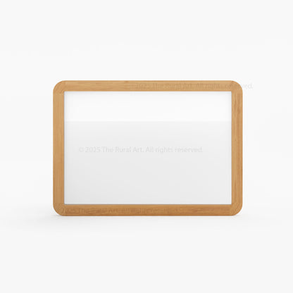 Beverly Wall Mirror | Rounded Solid Wood Frame in Natural Finish