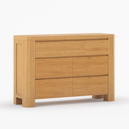Levittown 6-Piece Solid Wood Bedroom Set with Bed, Bench &amp; Storage