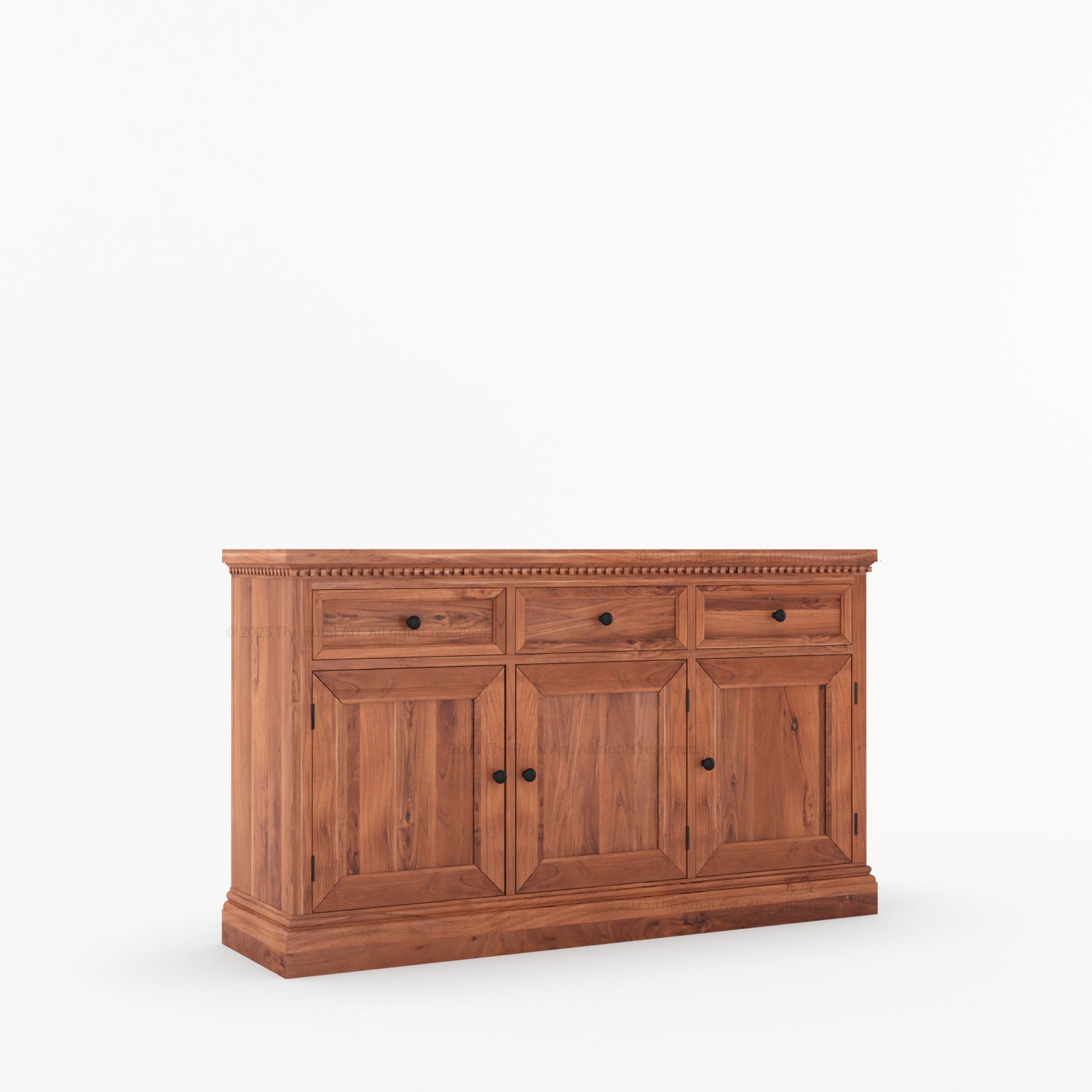 Crossett Solid Wood Sideboard Buffet in Weathered Drift Finish