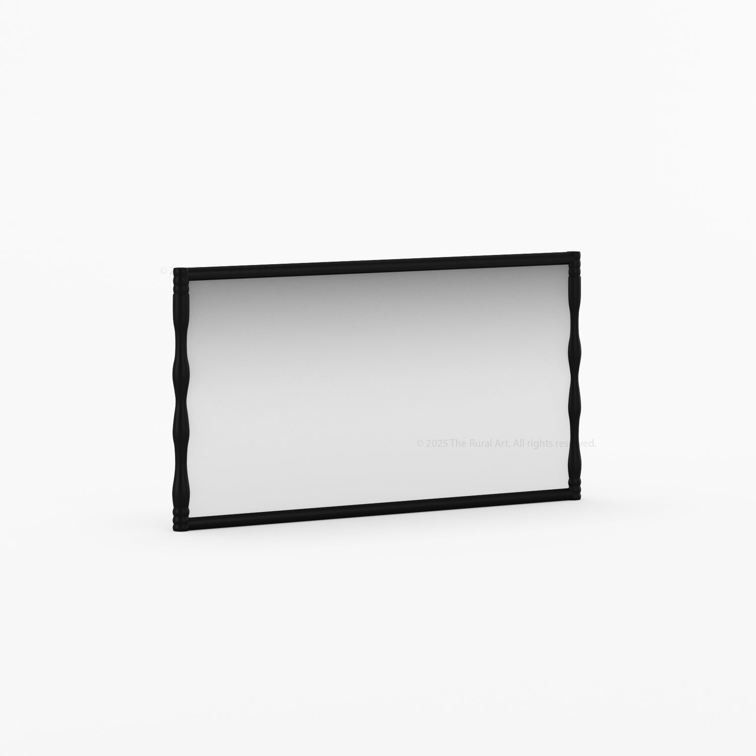 Jasper Solid Wood Mirror Frame with Sculpted Vertical Edges