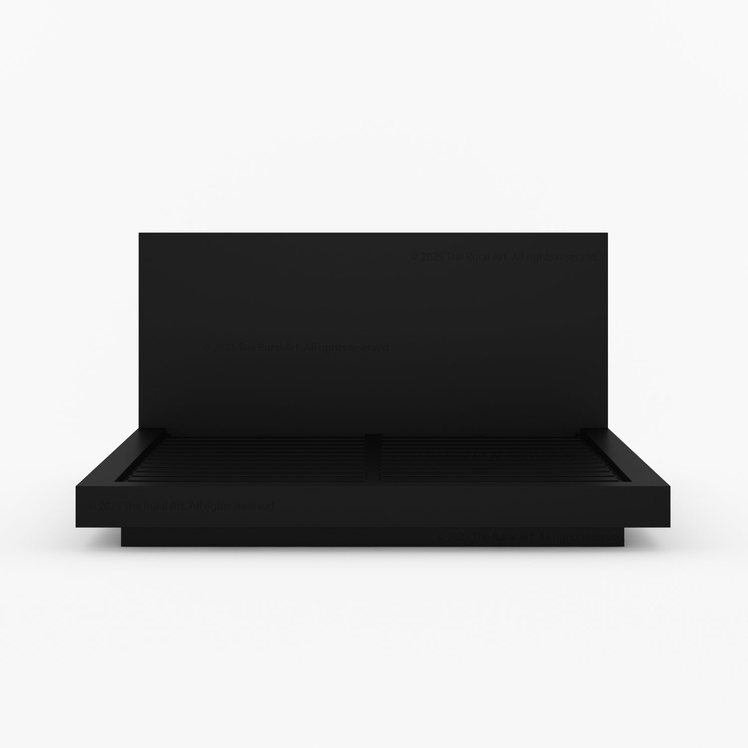 Kingston Modern Solid Wood Platform Bedroom Set with Nightstand, Dresser, Bench and Mirror