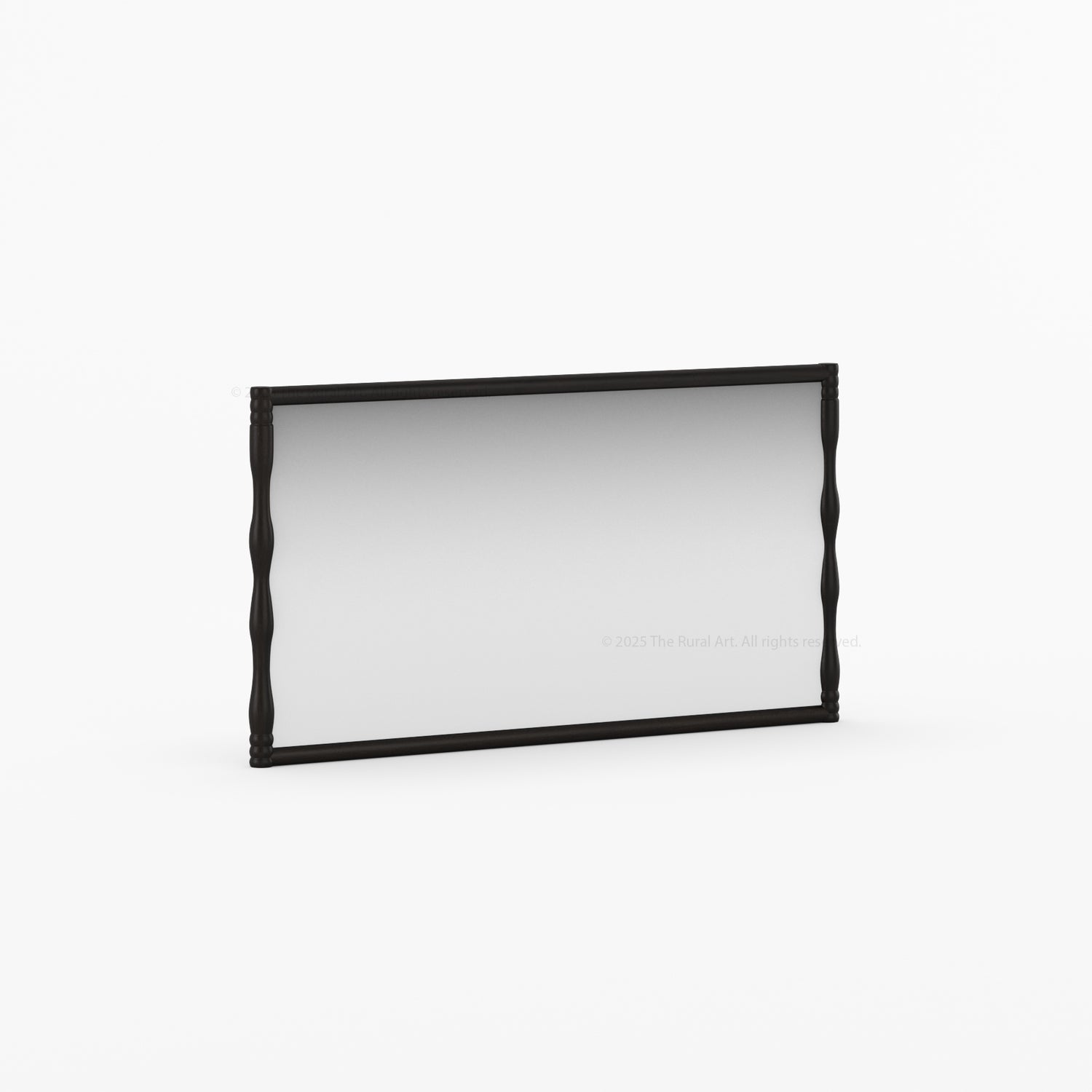 Jasper Solid Wood Mirror Frame with Sculpted Vertical Edges