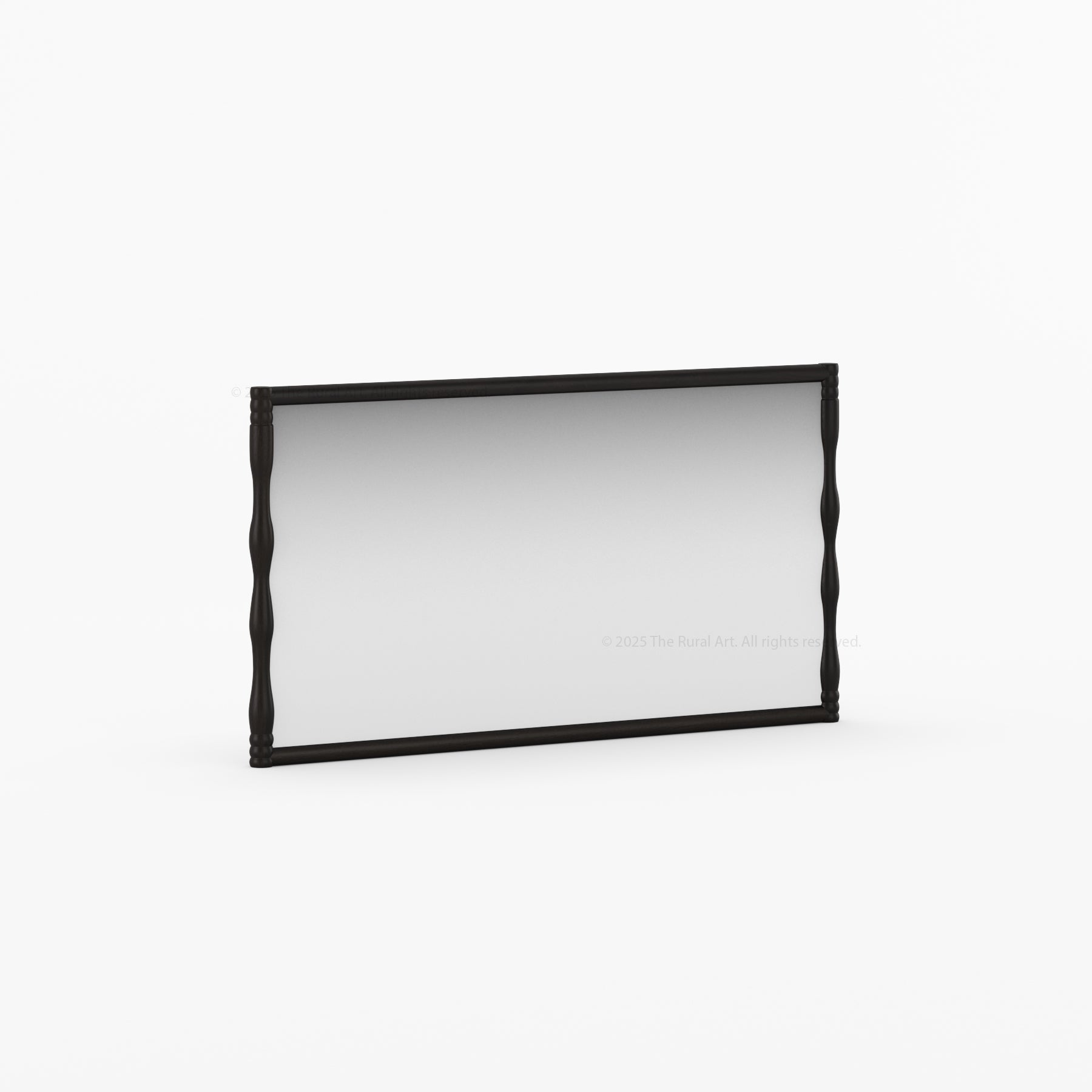 Jasper Solid Wood Mirror Frame with Sculpted Vertical Edges