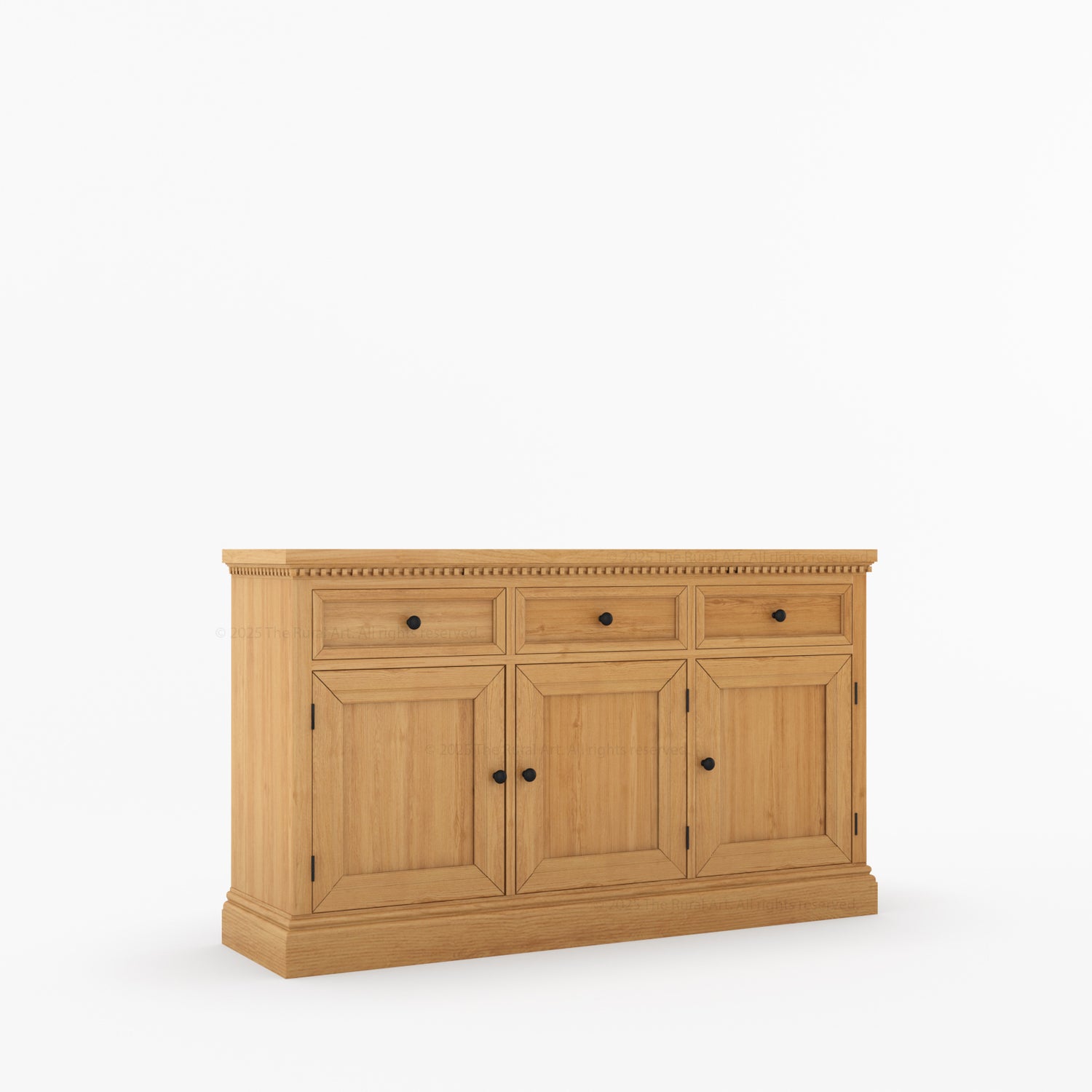 Crossett Solid Wood Sideboard Buffet in Weathered Drift Finish