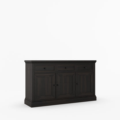 Crossett Solid Wood Sideboard Buffet in Weathered Drift Finish