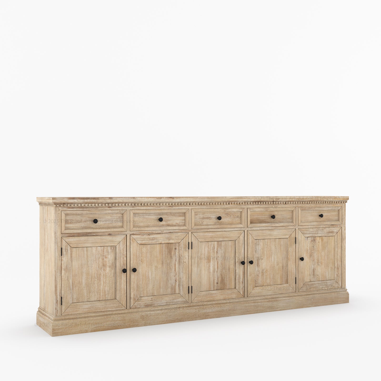 Crossett Solid Wood Sideboard Buffet in Weathered Drift Finish