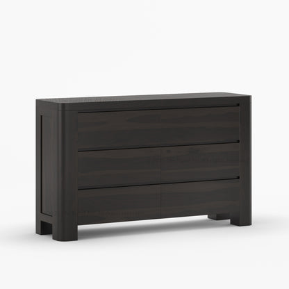 Levittown Solid Wood 6-Drawer Dresser Storage Chest