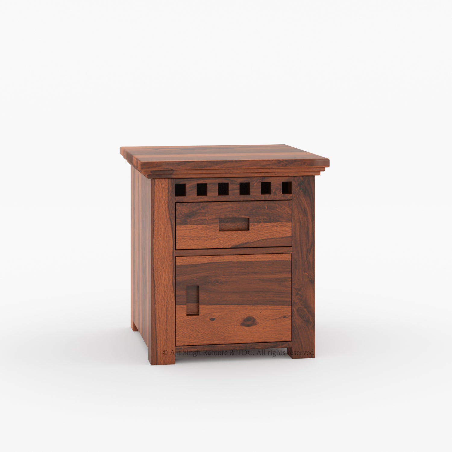 Alameda Night Stand Solid Indian Rosewood