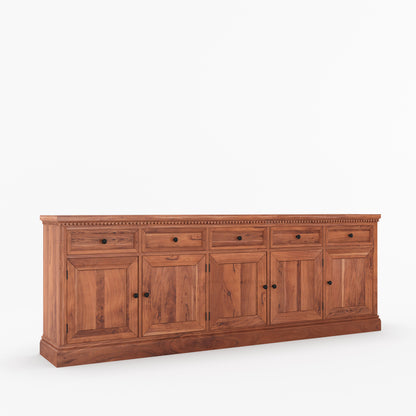Crossett Solid Wood Sideboard Buffet in Weathered Drift Finish