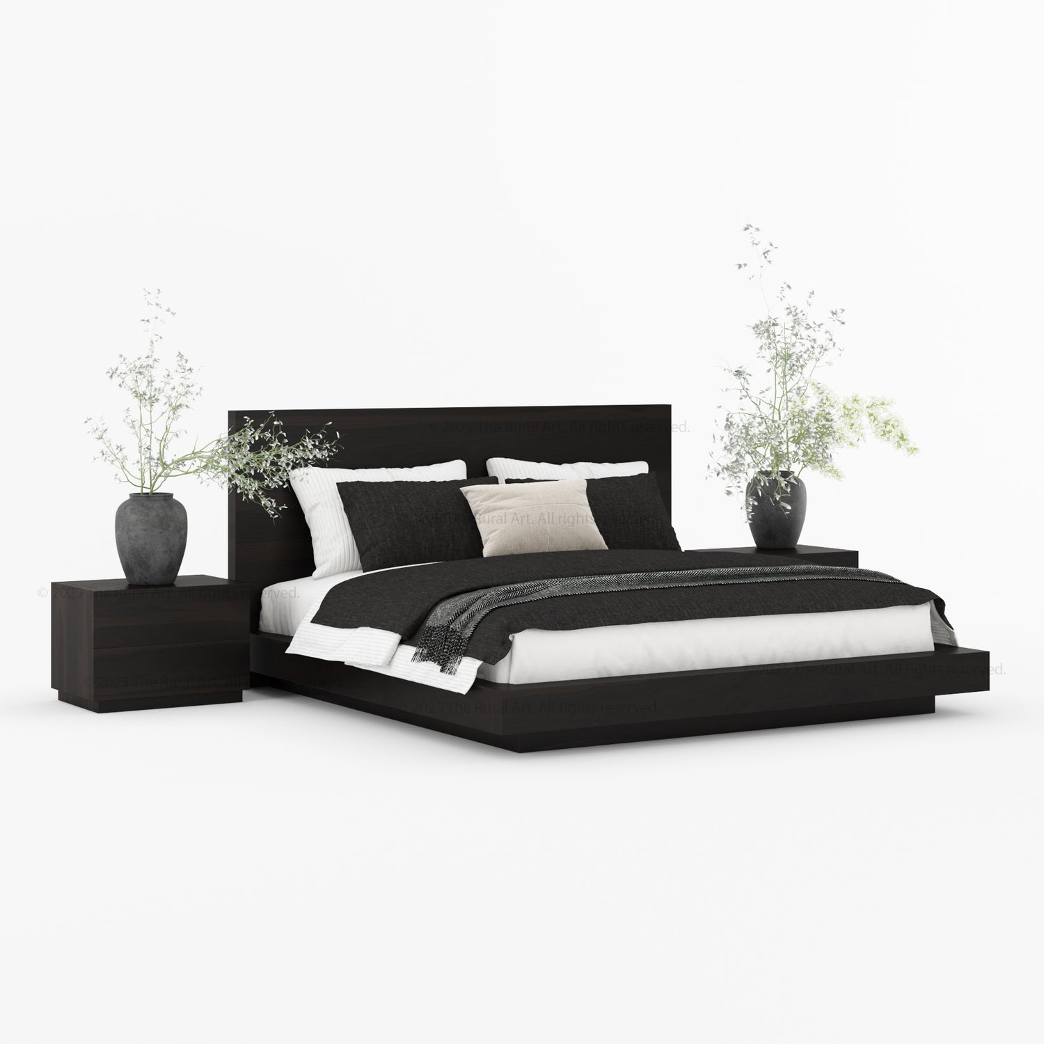 Kingston Modern Solid Wood Platform Bed