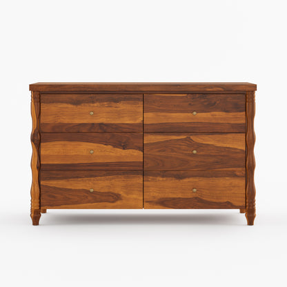 Jasper Handcrafted Solid Wood Bedroom Set with Turned Legs &amp; Sculpted Profiles