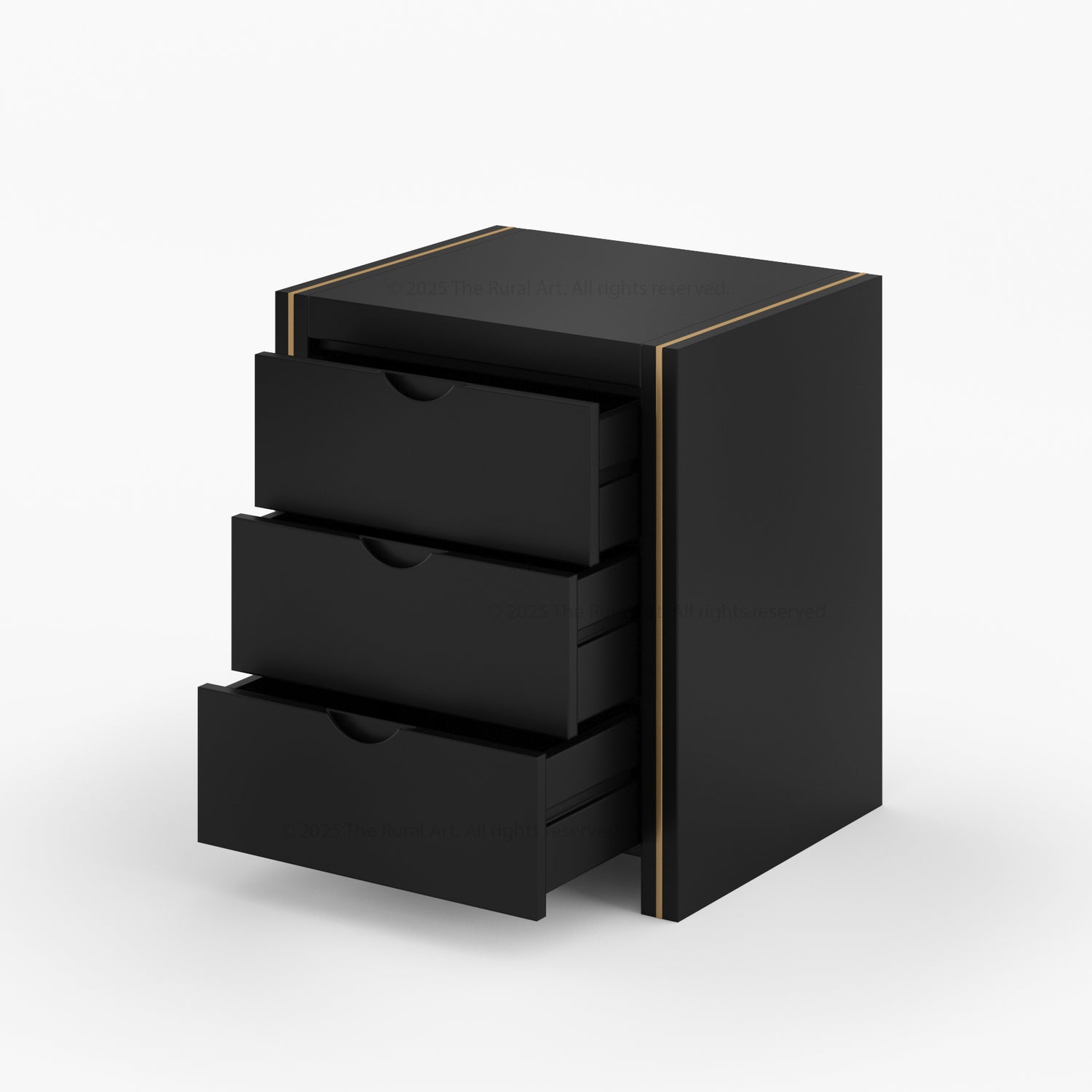 Branson Solid Wood Bedroom Collection with Brass Inlay Detailing