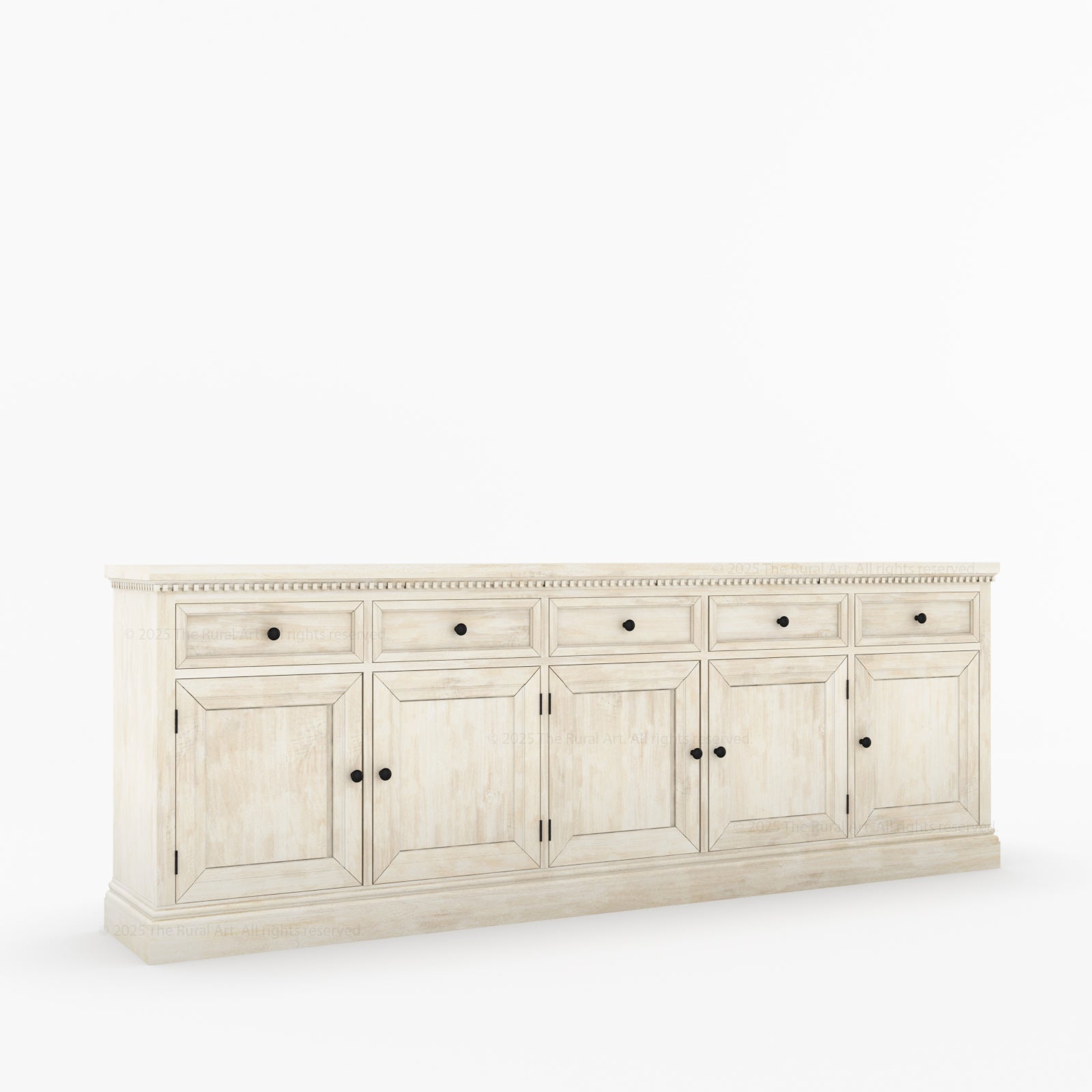 Crossett Solid Wood Sideboard Buffet in Weathered Drift Finish