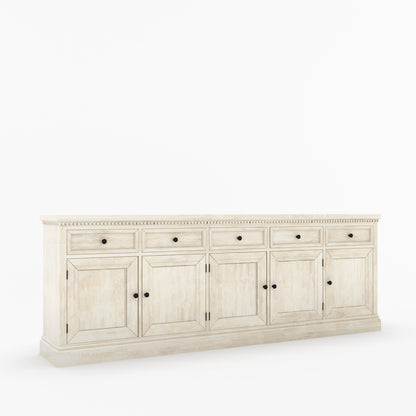 Crossett Solid Wood Sideboard Buffet in Weathered Drift Finish