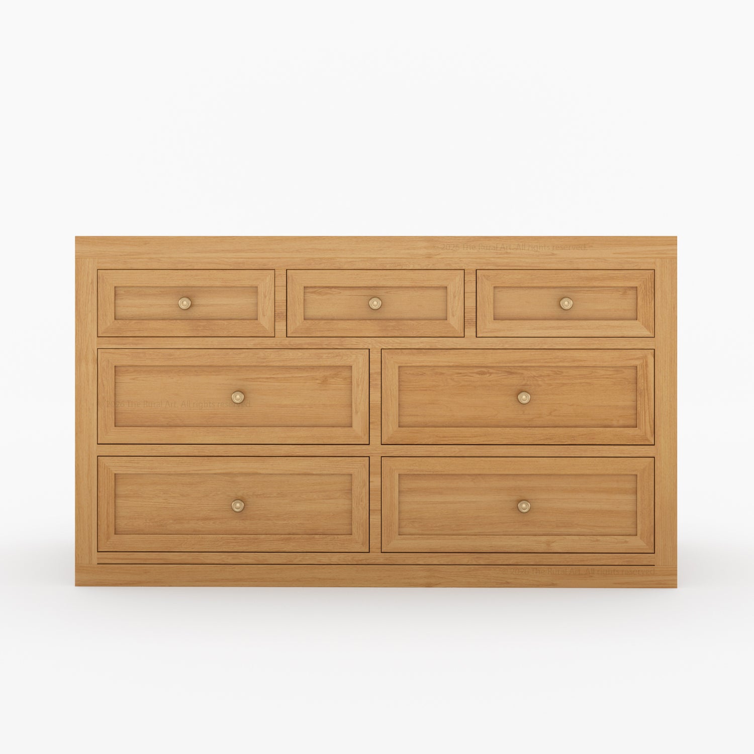 Seward Modern Heritage Solid Wood Bedroom Set with Upholstered Bed