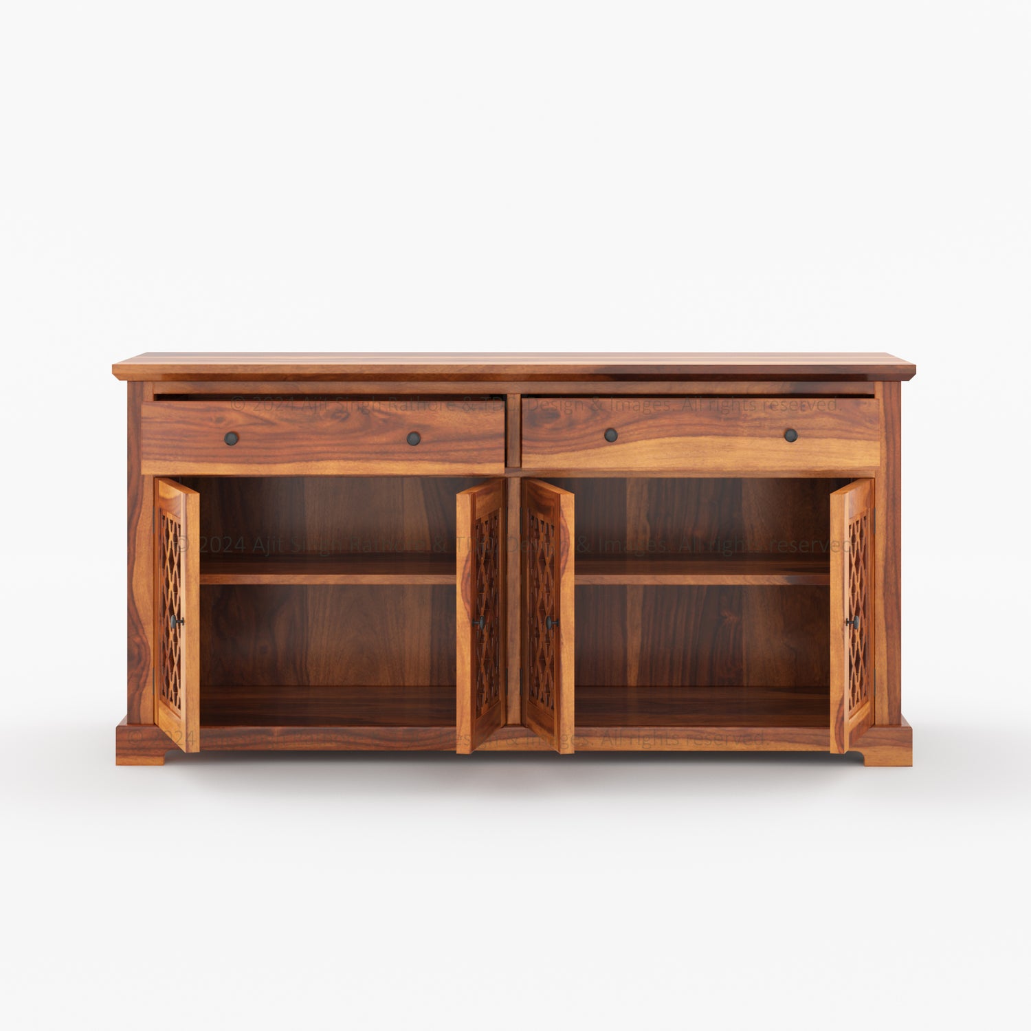 Clanton Solid Wood Buffets Sideboard Cabinet With Drawers