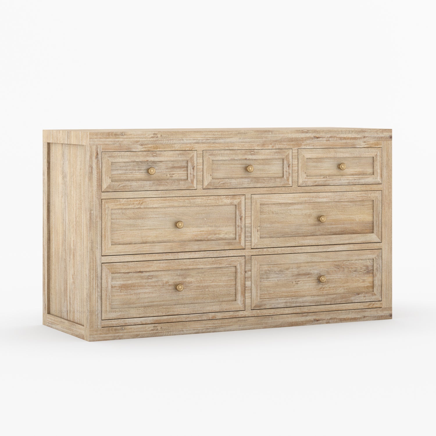 Seward Solid Wood Dresser with Panel Detailing