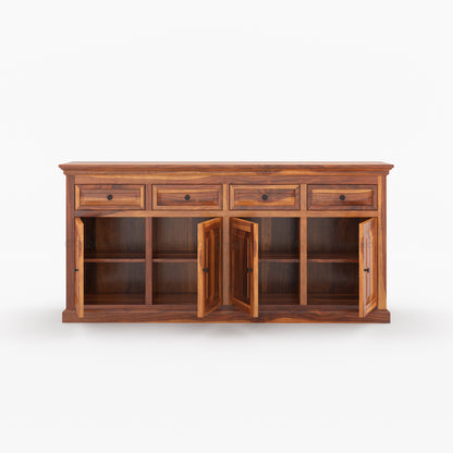 Sanford Solid Wood Buffet Sideboard with Drawers and Cabinets