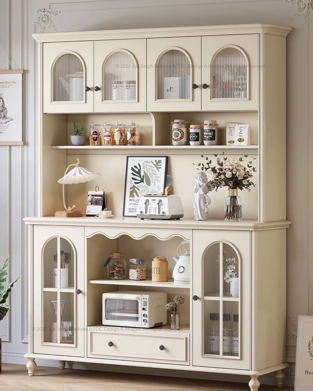 Fort Payne Classic French Country Kitchen Hutch